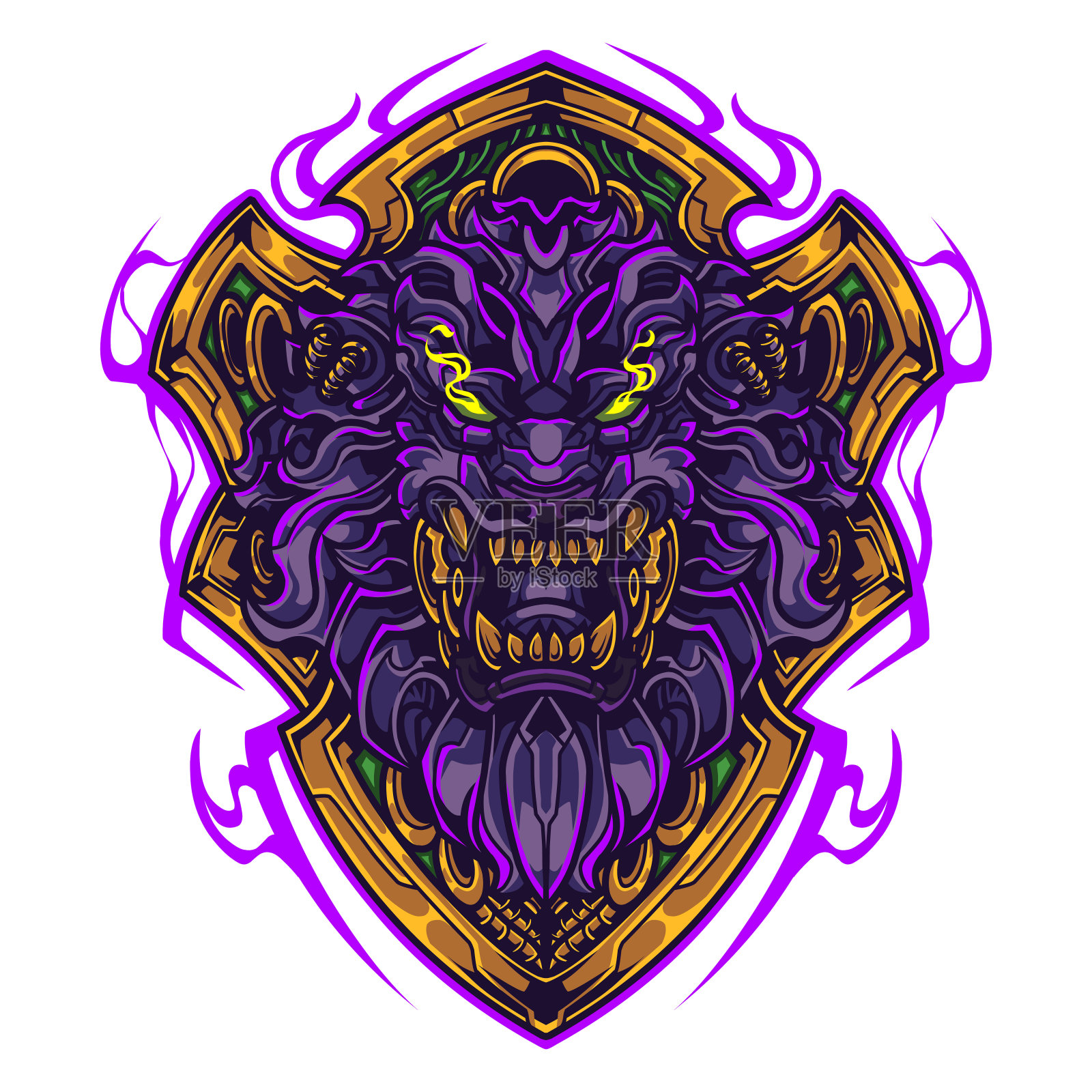 狮子兔吉祥物插画图片素材