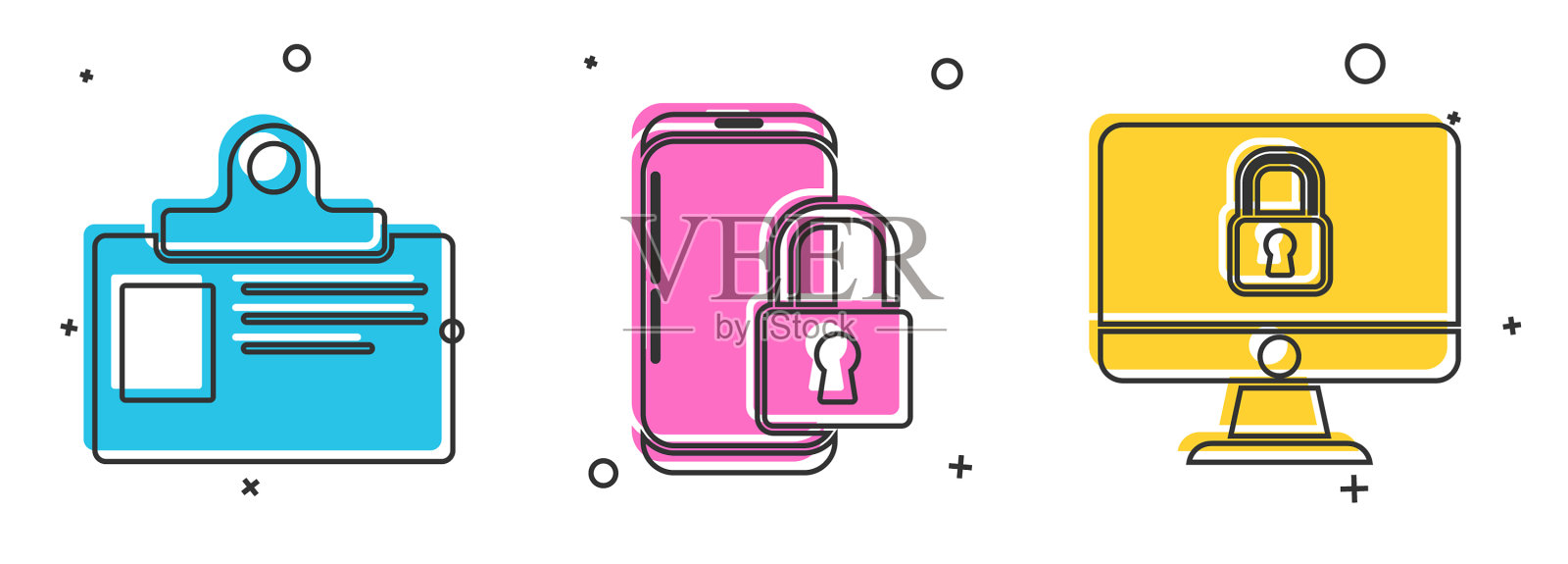 将标识牌智能手机设置为关闭图标素材