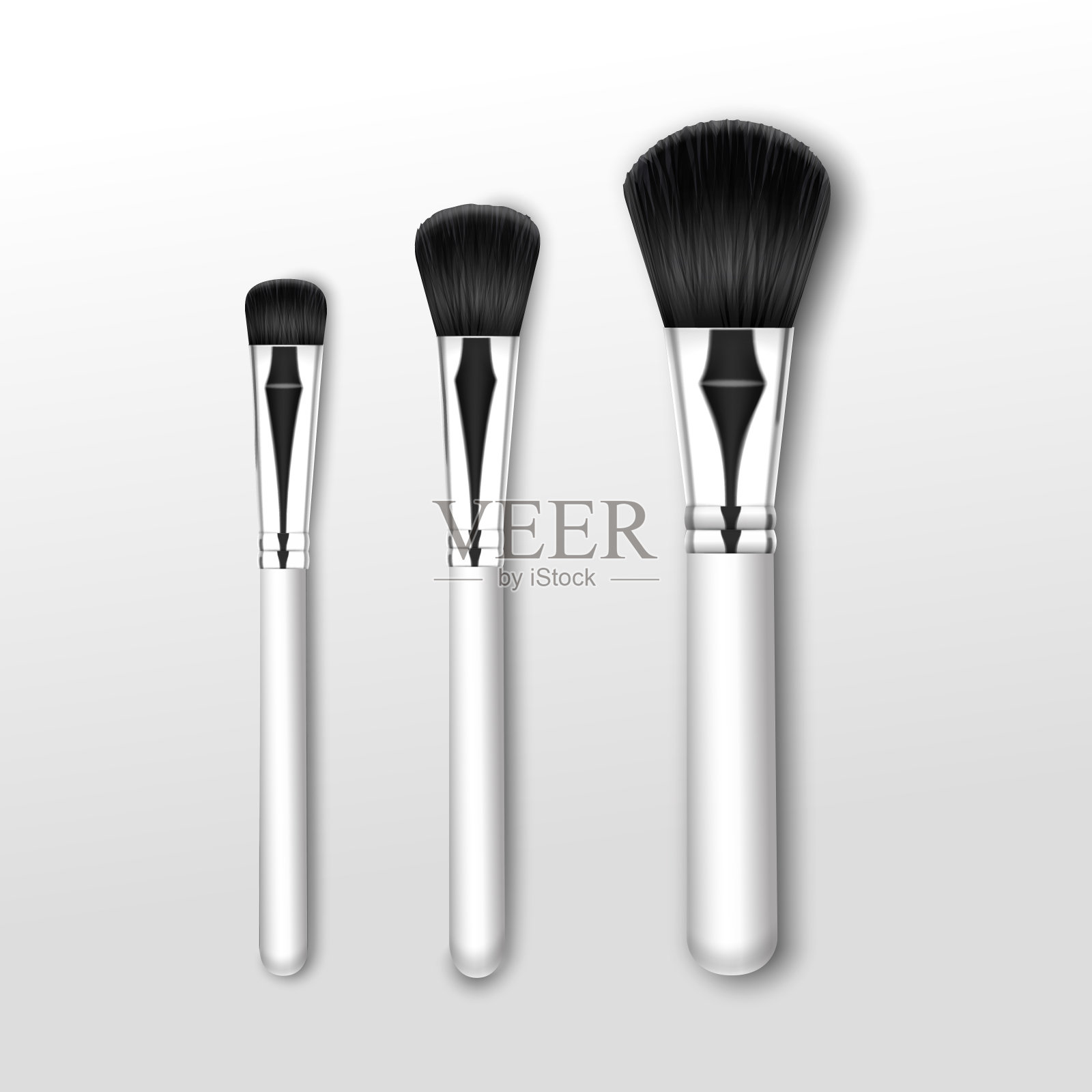 化妆粉大，小刷子的背景设计元素图片