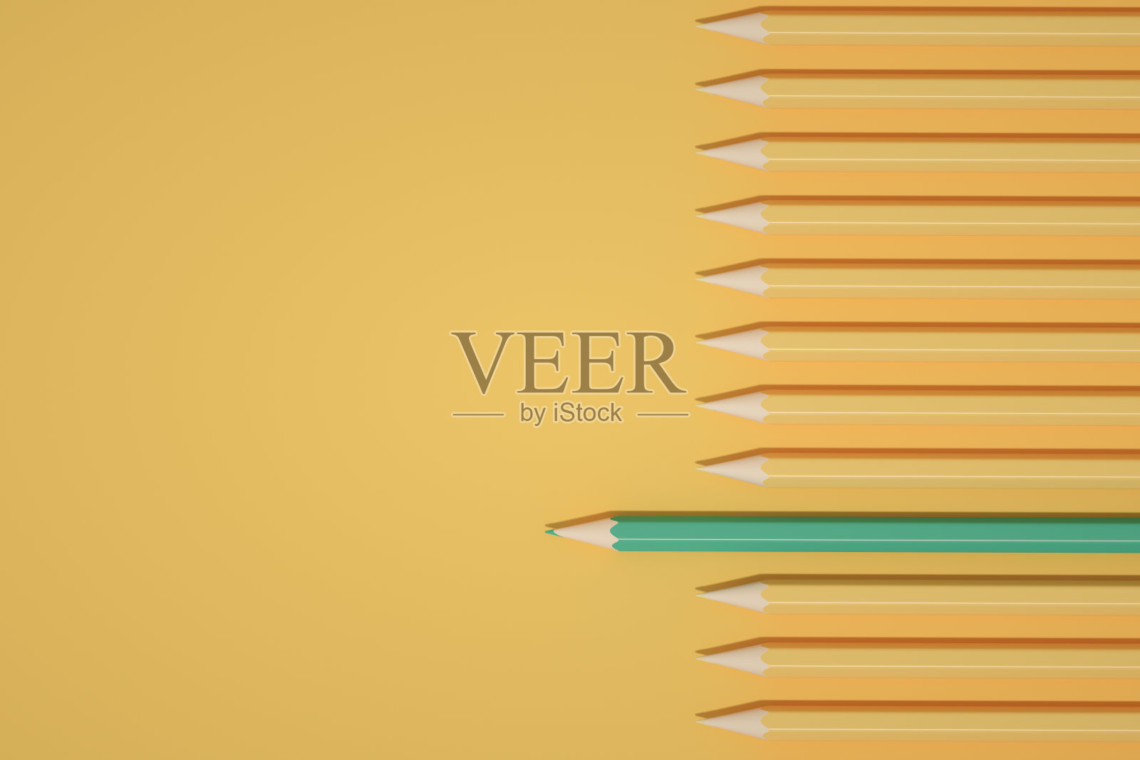 色彩缤纷的铅笔背景，极简的理念概念照片摄影图片