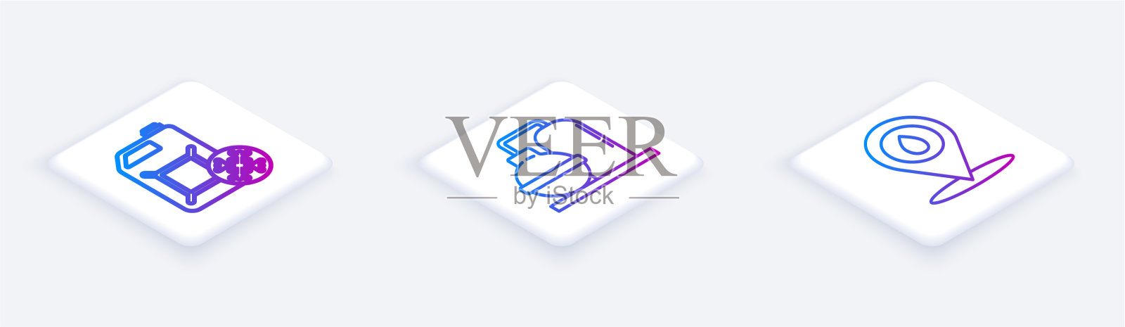 设置等距线防冻筒油和图标素材