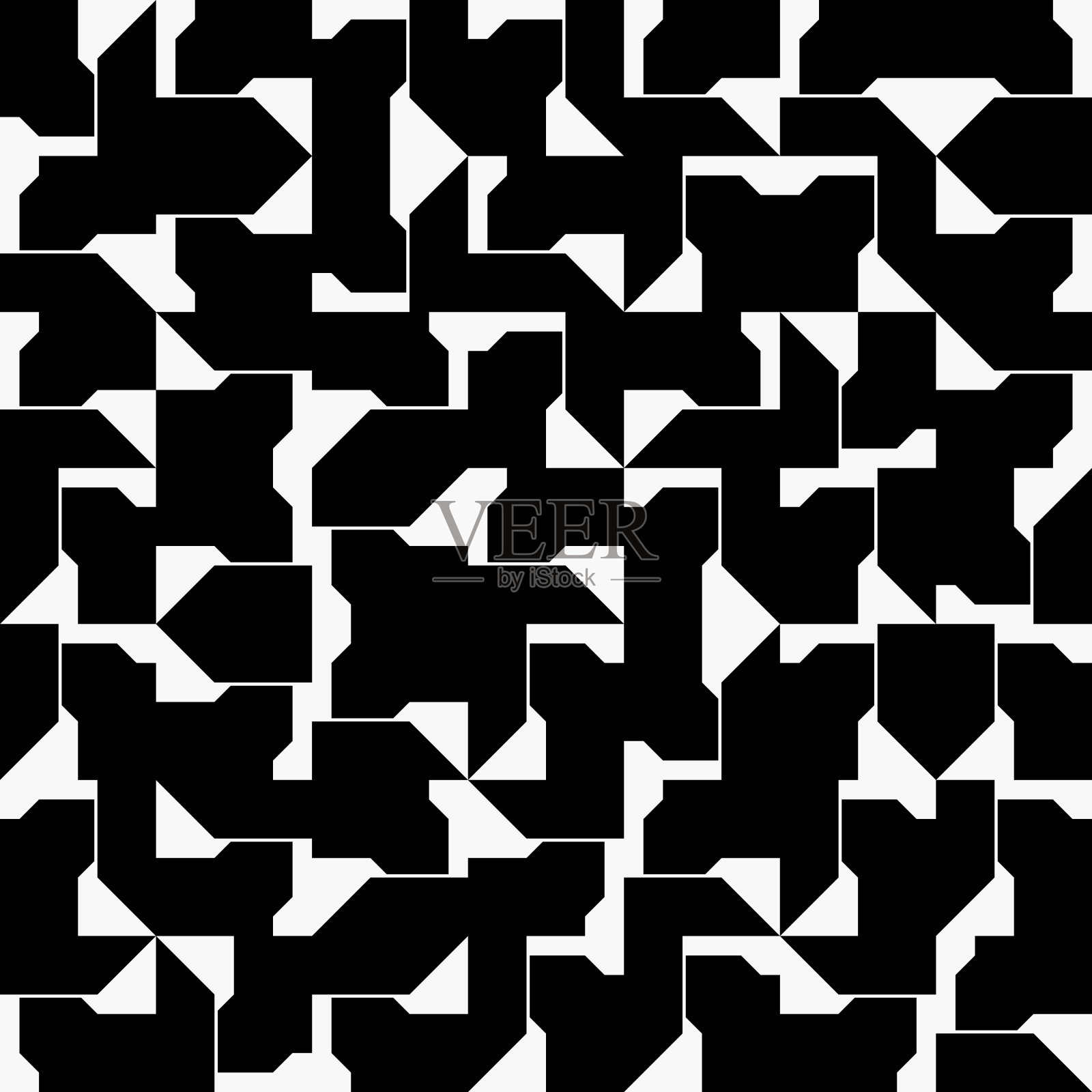 马赛克抽象矢量图案设计插画图片素材