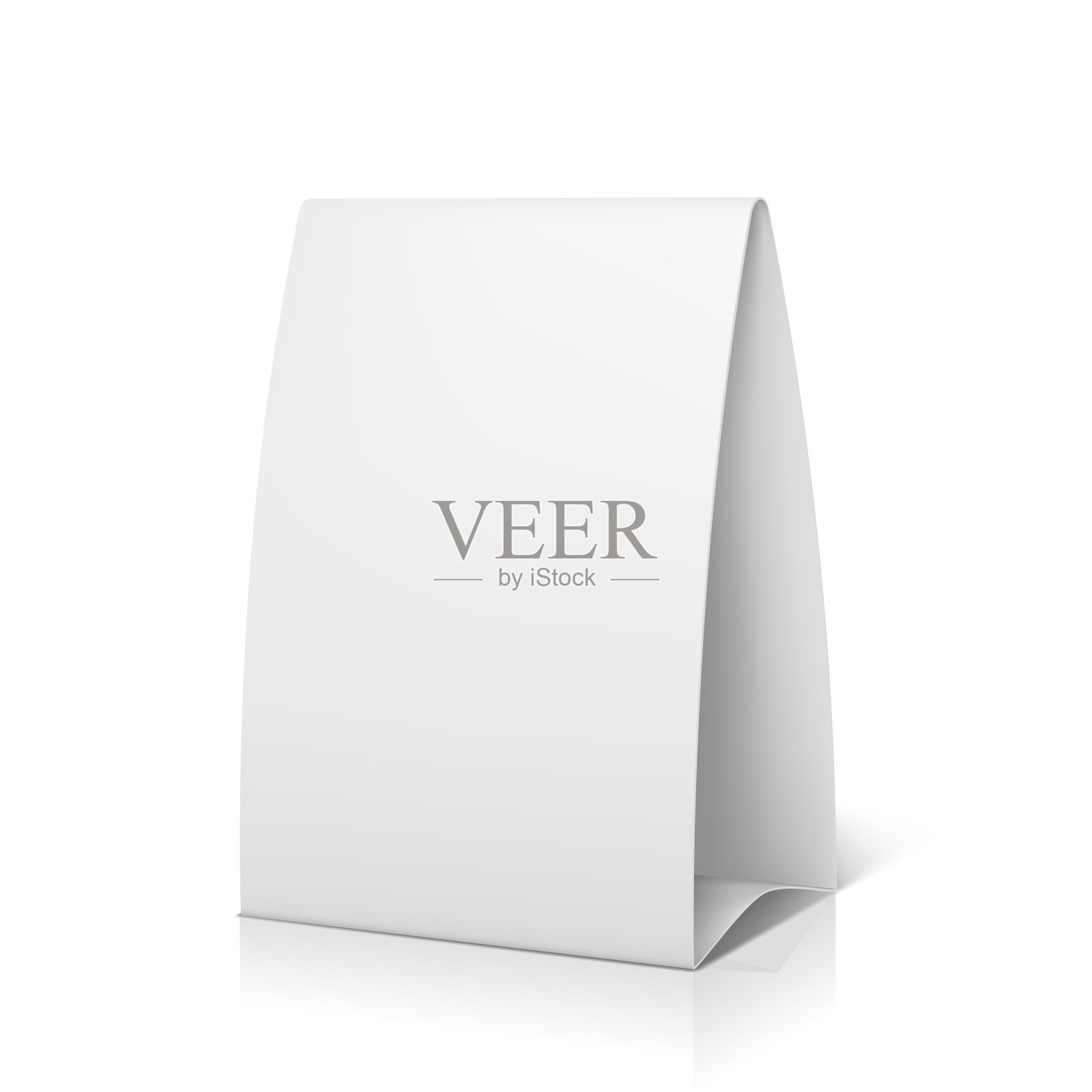 桌子帐篷孤立在白色背景上。矢量图插画图片素材