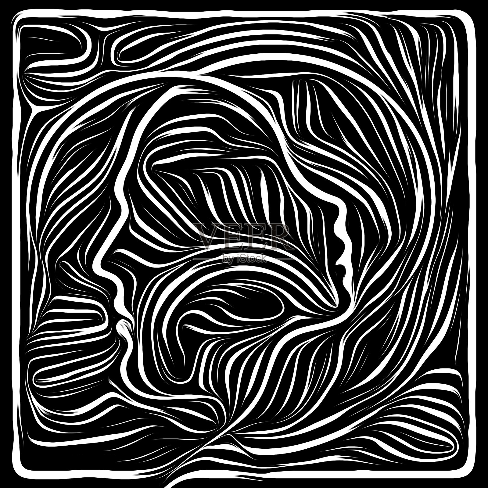 人类线条的领域插画图片素材