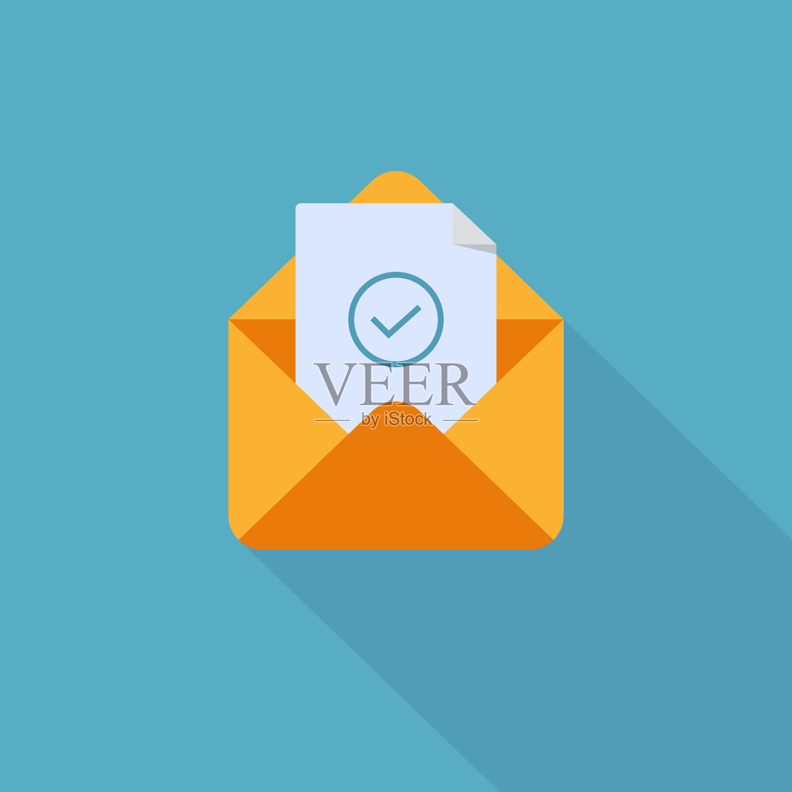 消息图标现代风格符号上的蓝白色设计模板素材