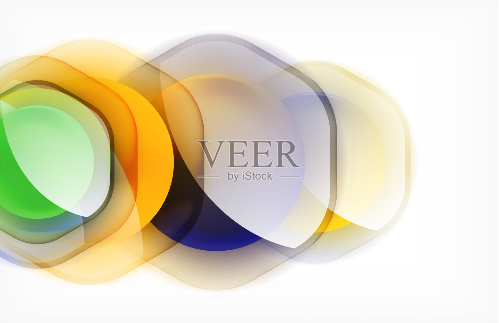 抽象背景-玻璃光泽透明插画图片素材