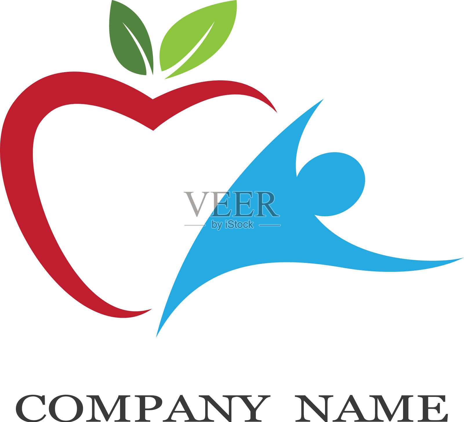 人体健康符号图标插画图片素材