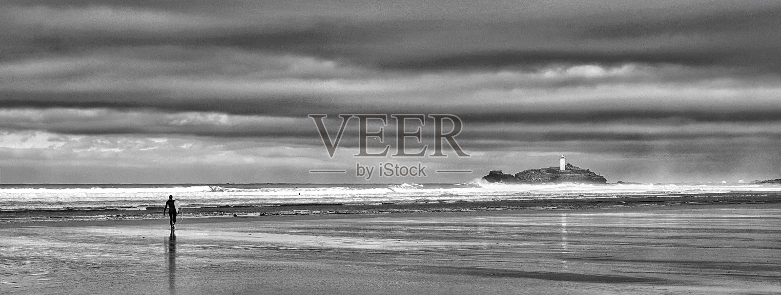 孤独的冲浪者照片摄影图片