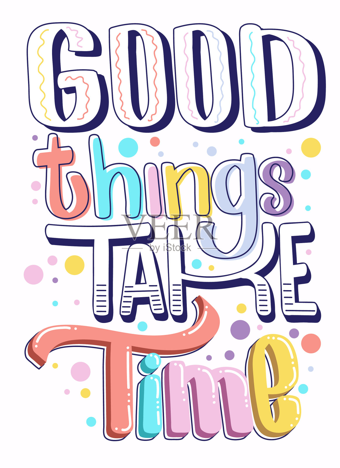 明智的名言好东西需要时间插画图片素材