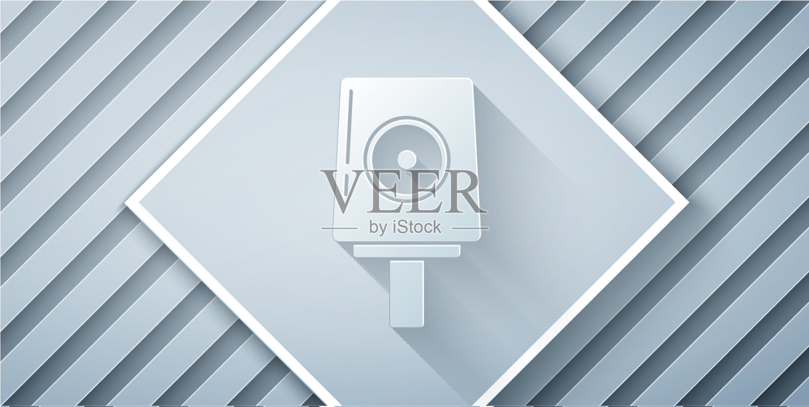 切纸喷雾器可将喷头上的图标隔离插画图片素材