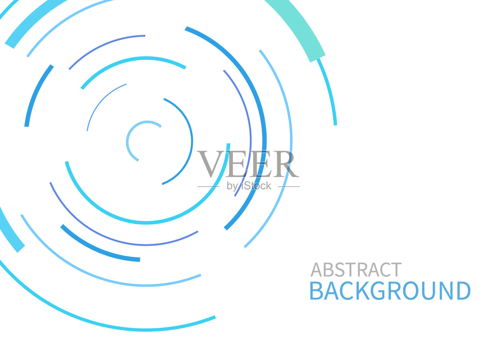 在白色上用彩色圈线抽象背景插画图片素材