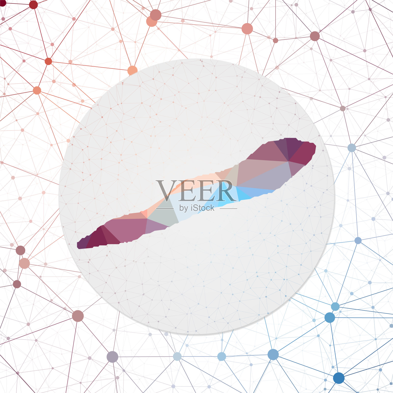 开曼布拉克矢量抽象图。插画图片素材