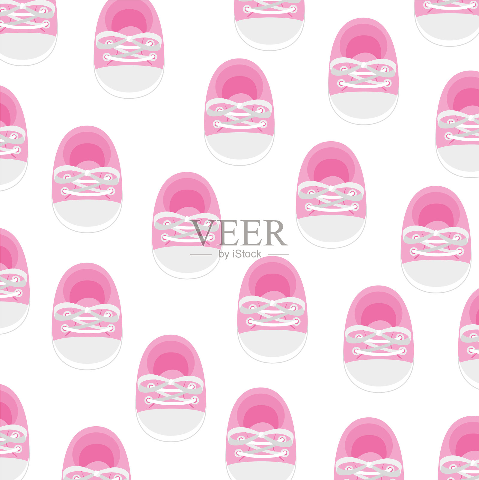 背景可爱的鞋子宝贝插画图片素材