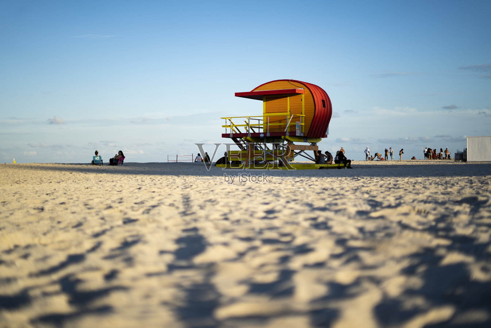 佛罗里达州迈阿密的救生员站照片摄影图片