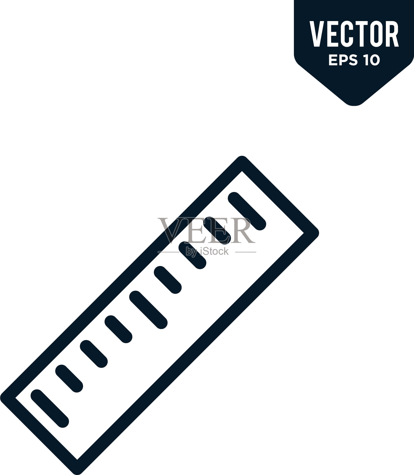 标尺图标设计概述风格线条艺术eps 10插画图片素材