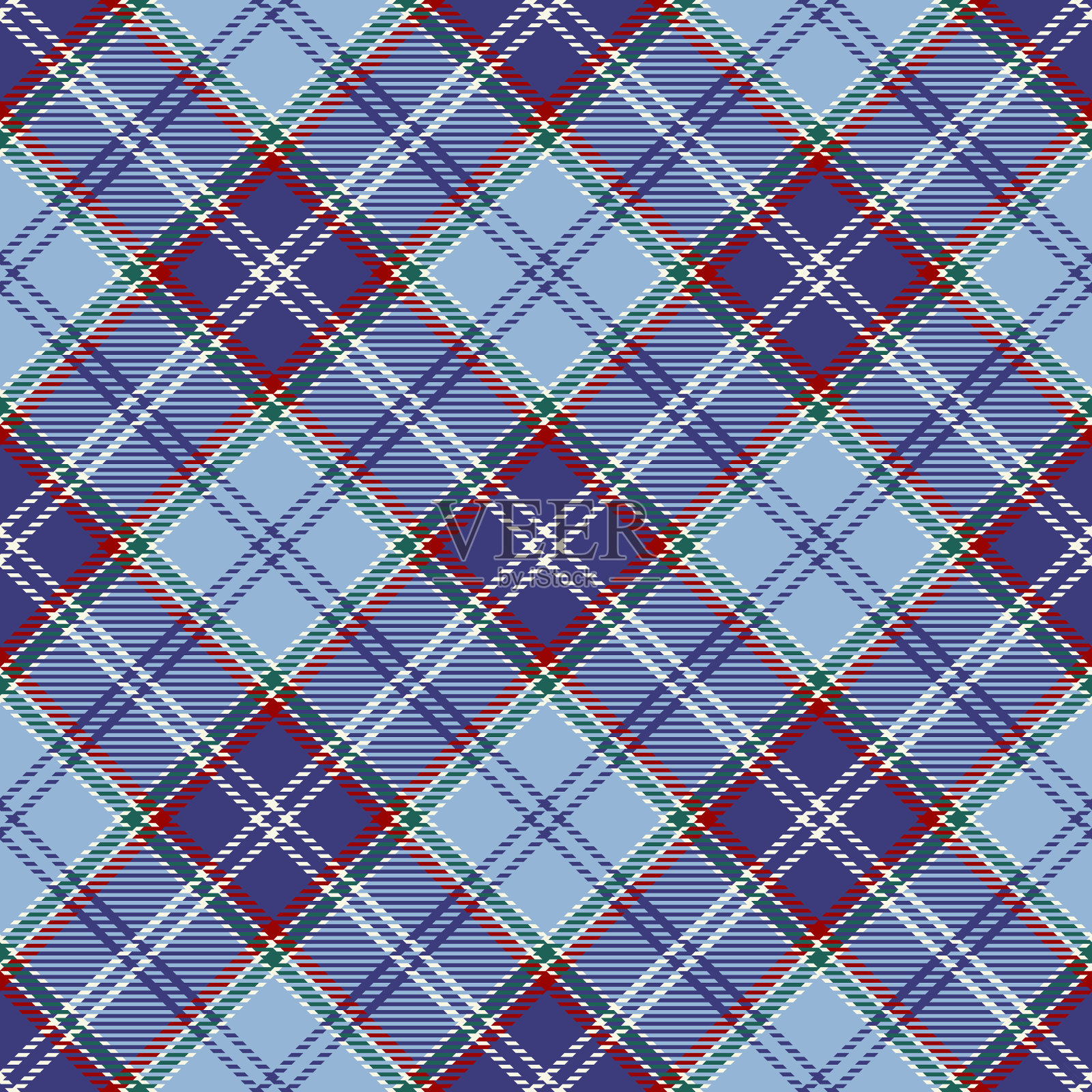 格子无缝图案背景插画图片素材