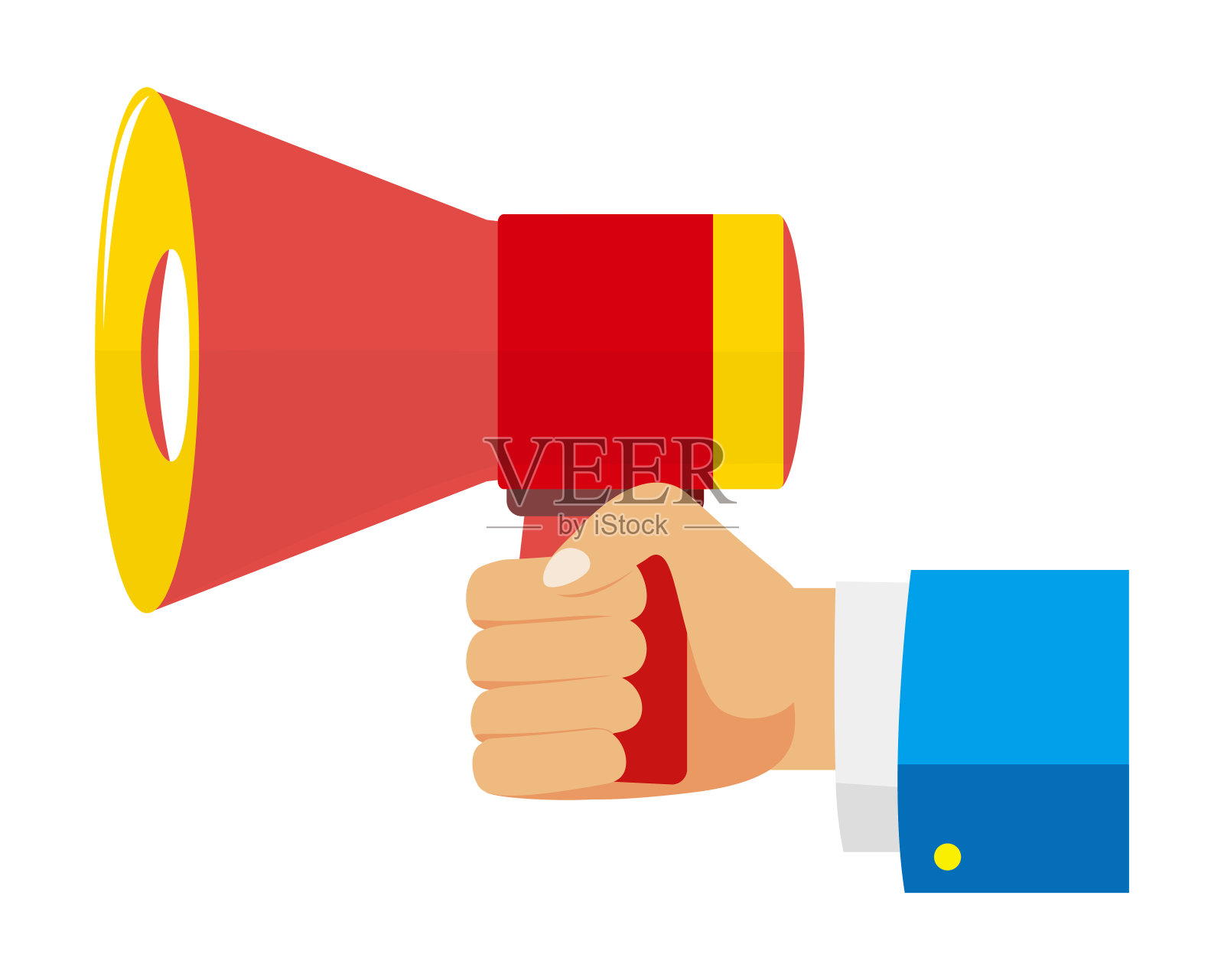 销售扩音器矢量插图。送货促销和便宜货图标。插画图片素材