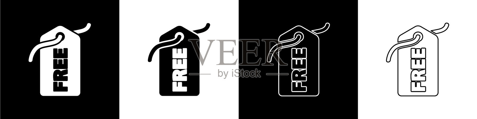 设置价格标签与题词免费图标插画图片素材