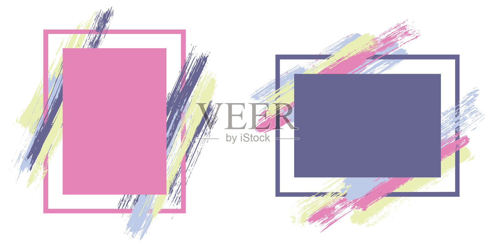 白色背景下彩色铅笔的特写镜头插画图片素材