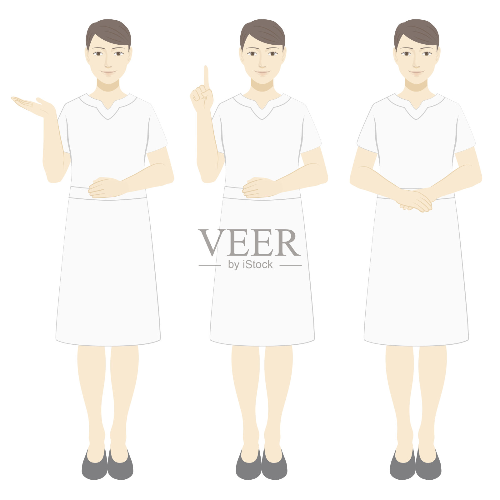 一件女性套装/全身设计元素图片