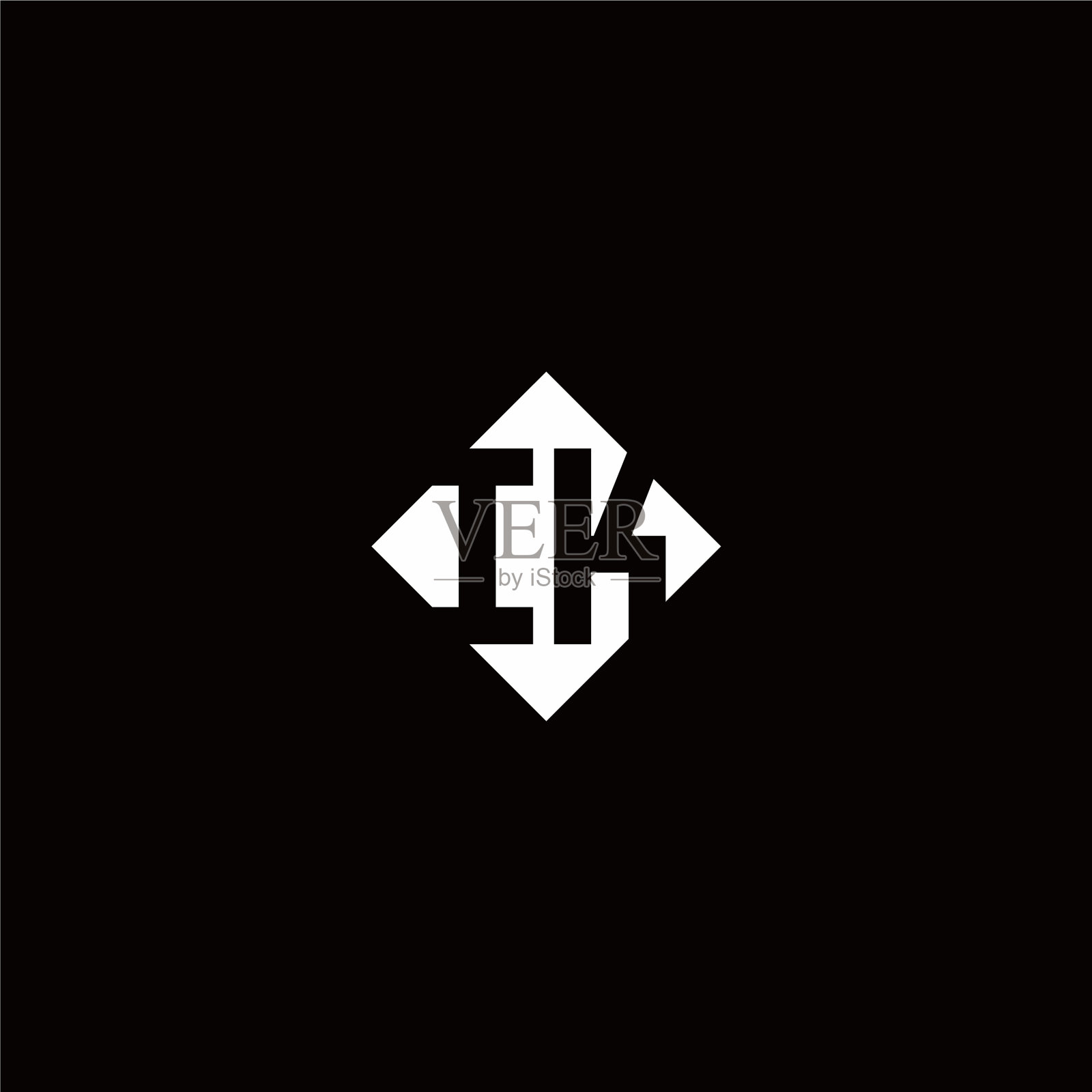 徽标设计采用菱形方形插画图片素材