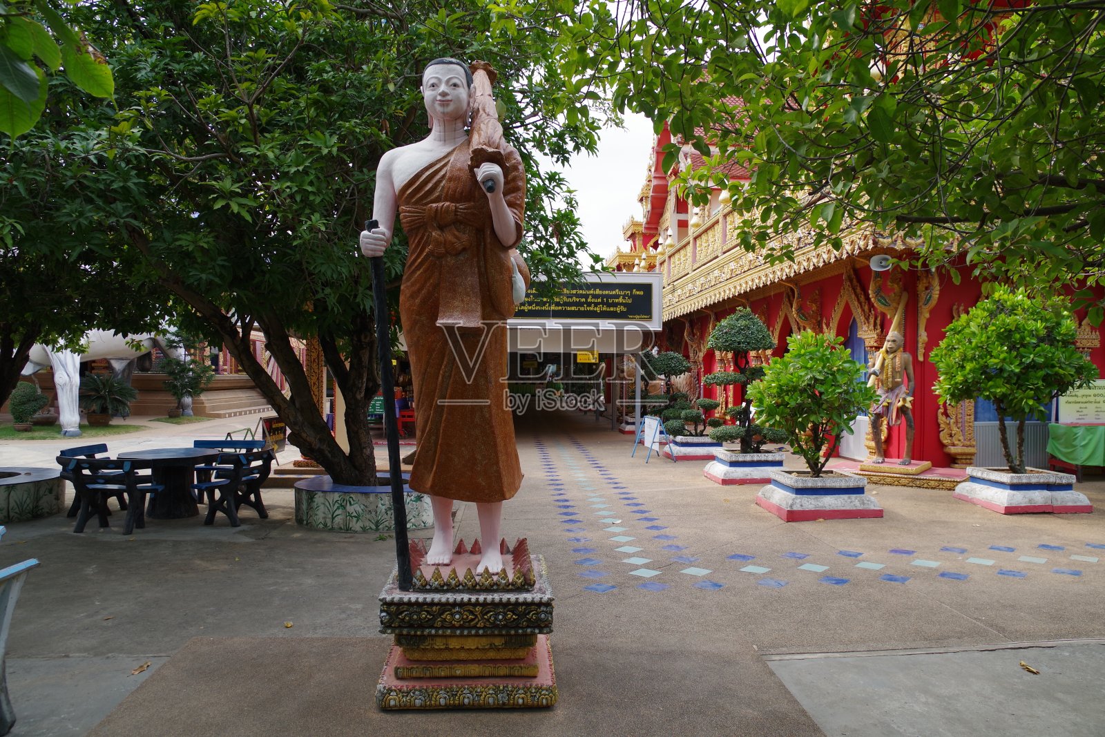 在Sisaket的Wat Phrathat Rueang蓉在Sisaket照片摄影图片