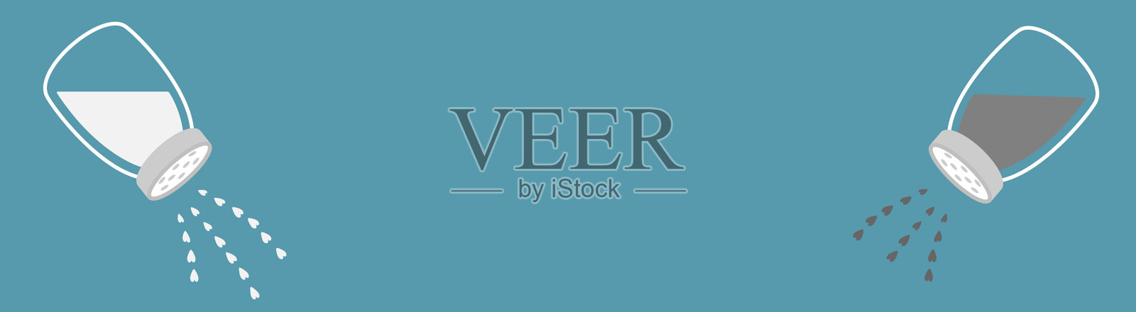 盐胡椒瓶图标玻璃容器设置线图标素材