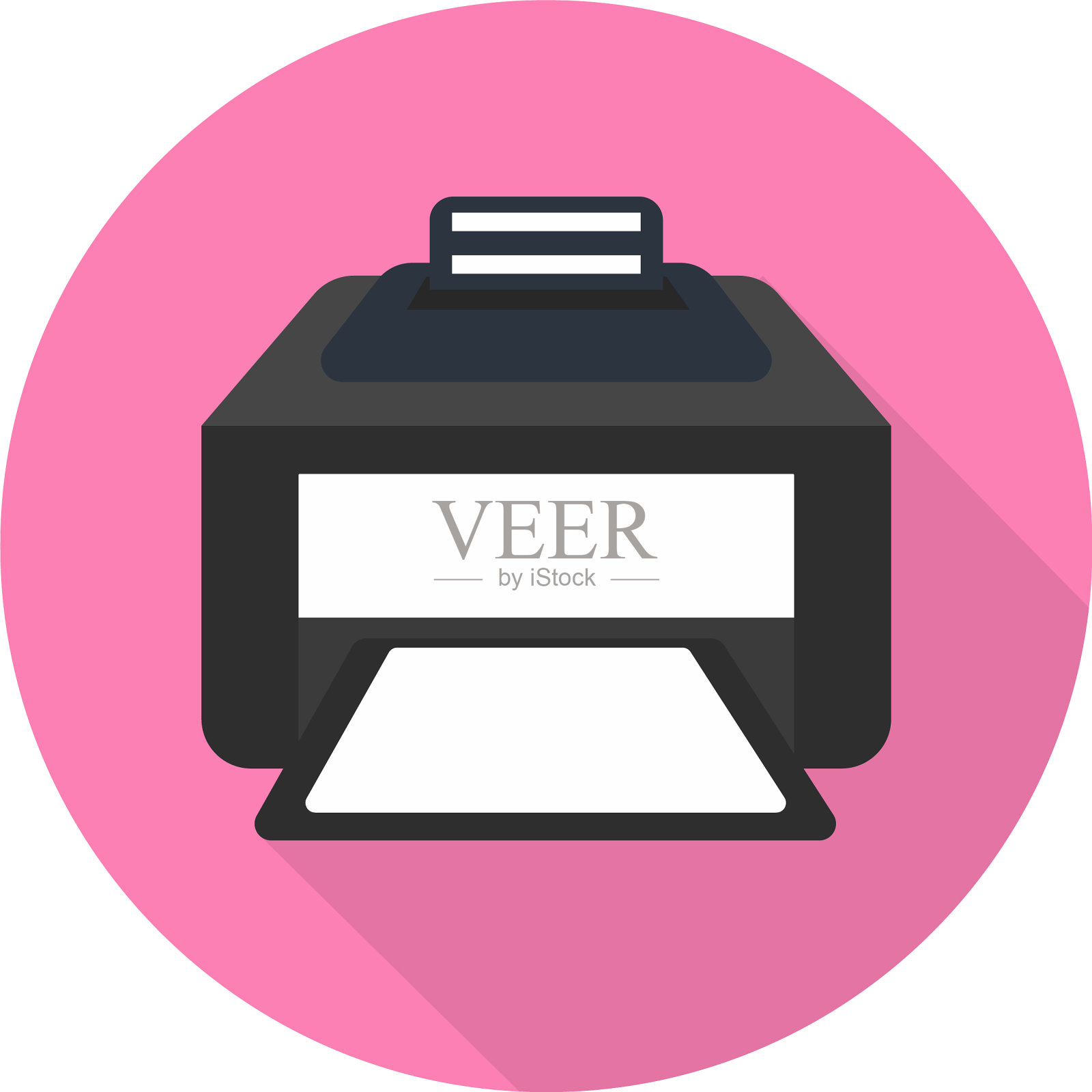 平的打印机图标插画图片素材