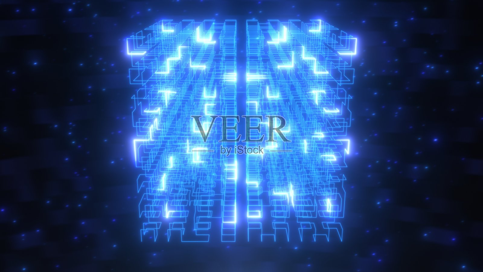 未来计算机数字数据流网络空间连接矩阵-抽象背景纹理照片摄影图片