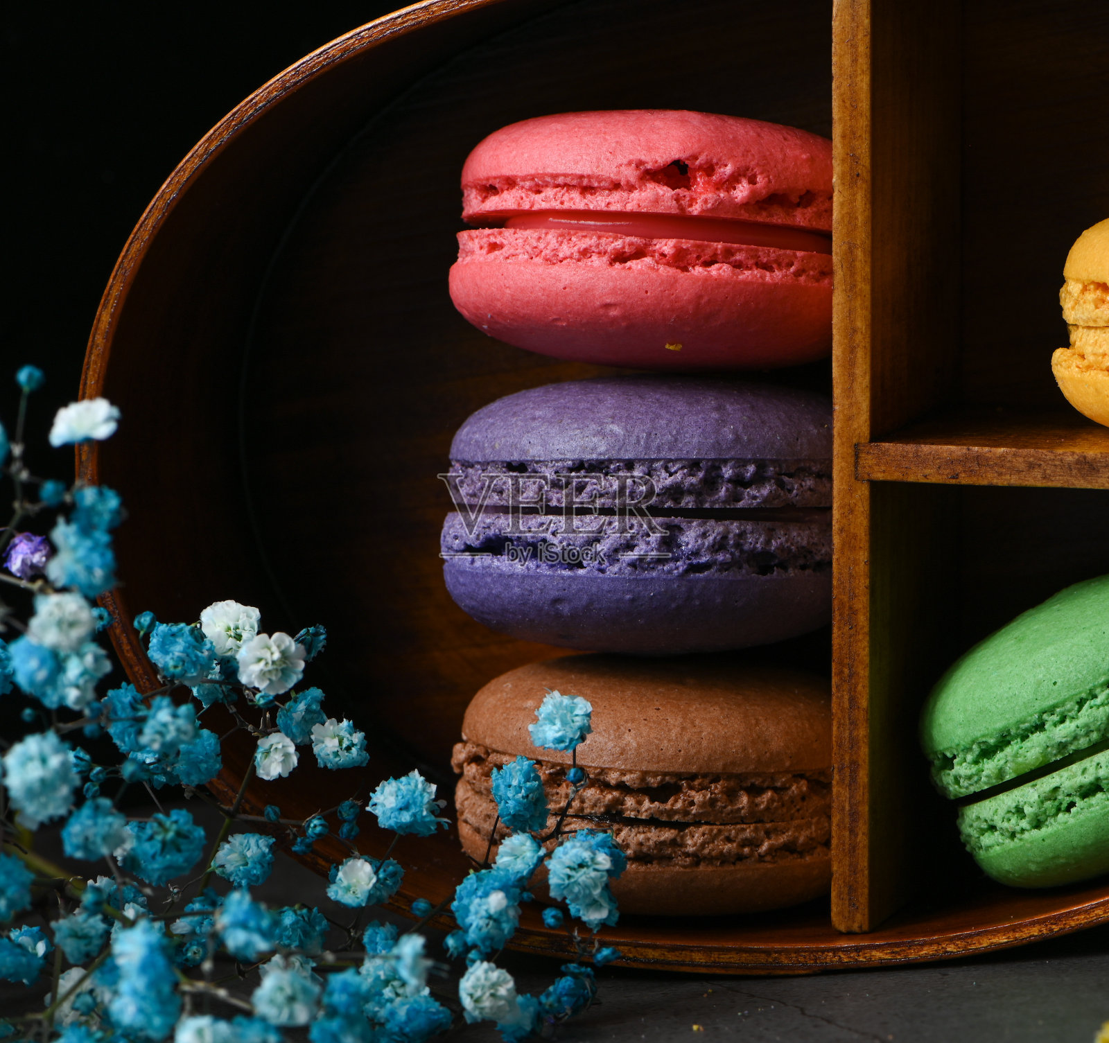 蛋白杏仁饼干照片摄影图片