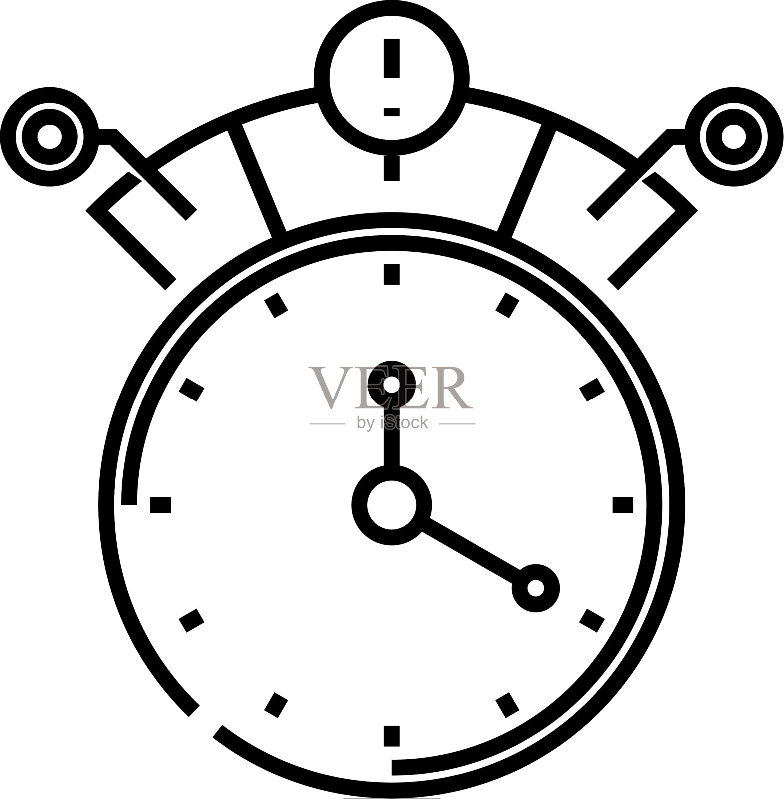 报警线图标概念标志轮廓设计元素图片