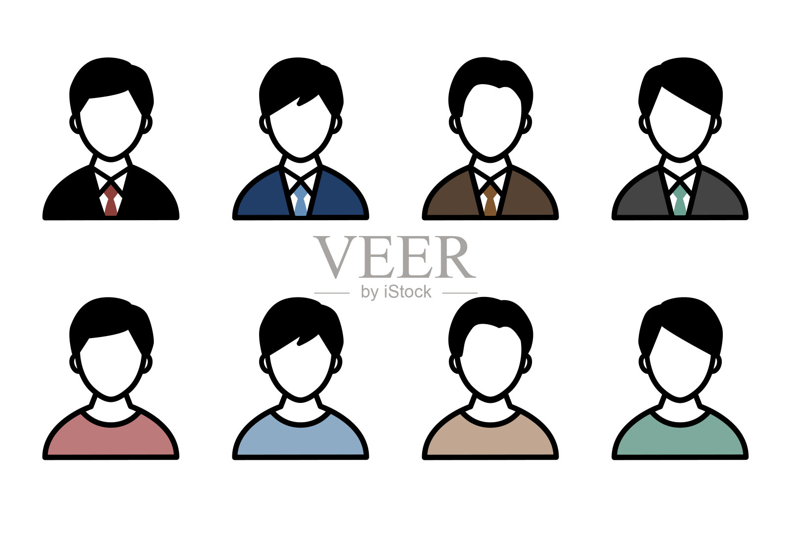 人化身。插画图片素材