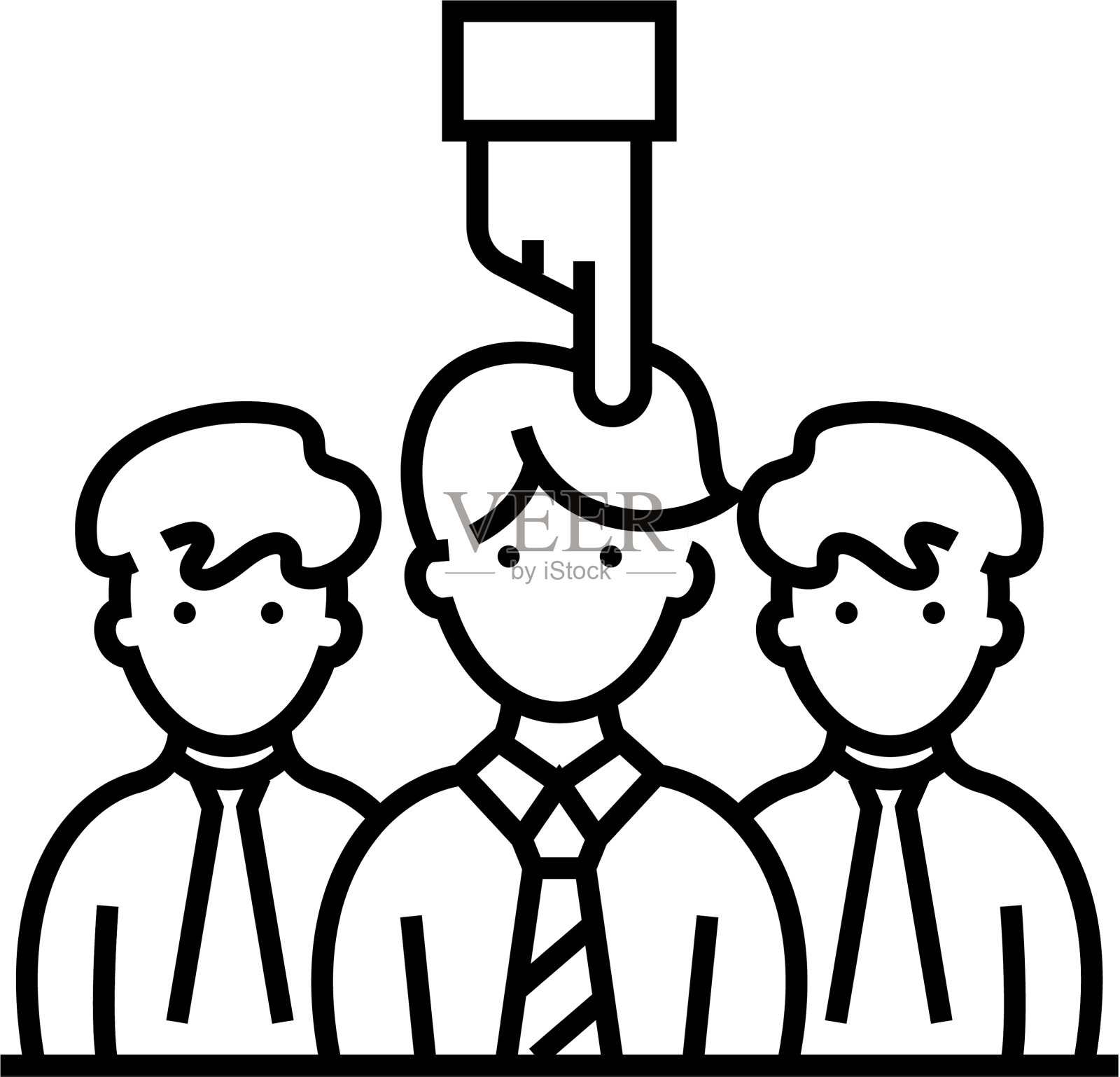 申请人选择线图标概念标志设计元素图片