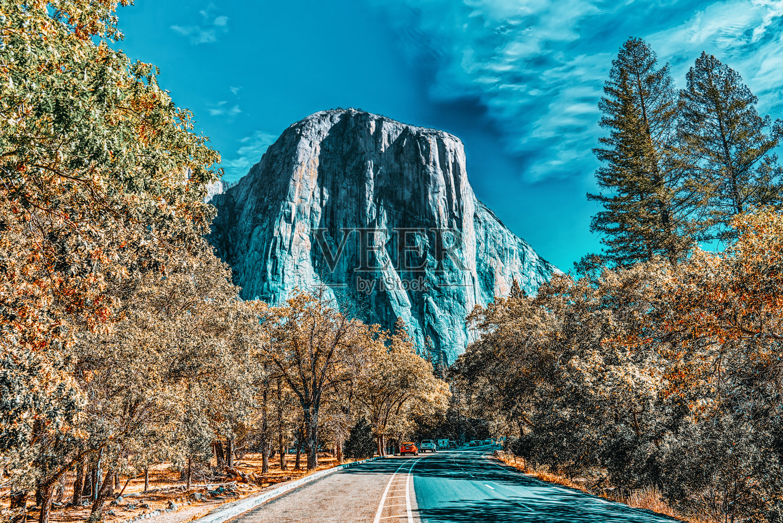 壮丽的美国国家自然公园-约塞米蒂。照片摄影图片