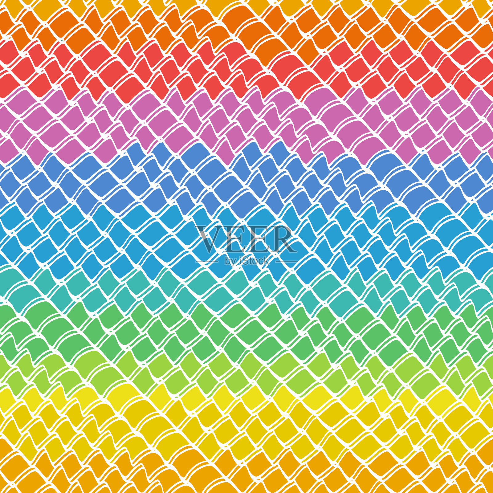 手绘之字形-10插画图片素材