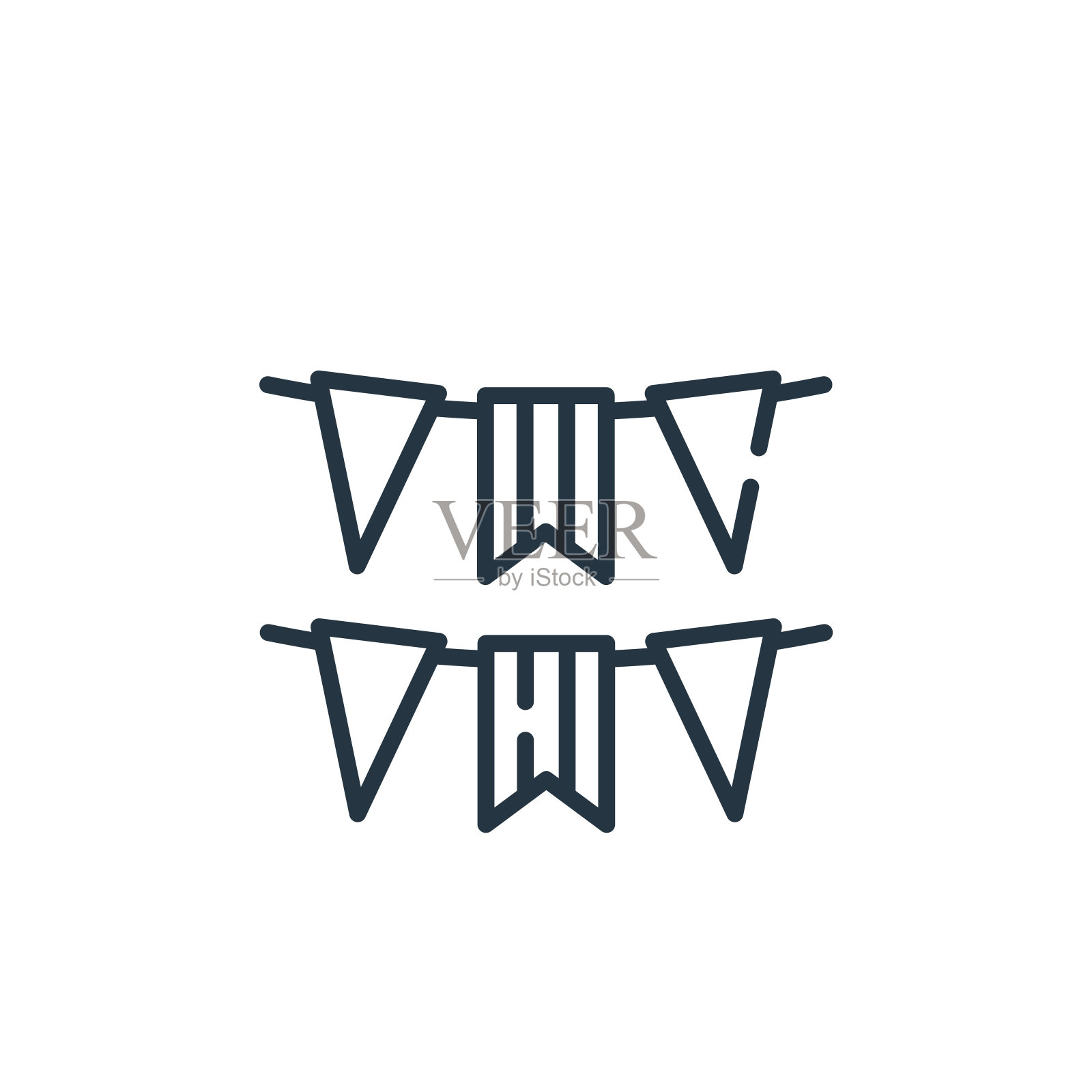 美国矢量图标。美国编辑中风。美国线性符号，用于网络和移动应用程序，标志，印刷媒体。细线说明。矢量孤立轮廓绘制。设计元素图片