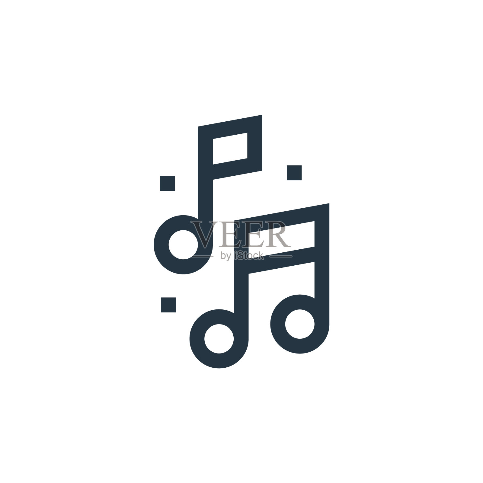 配乐矢量图标。音乐可编辑的中风。音轨线性符号，用于web和移动应用程序，标志，印刷媒体。细线说明。矢量孤立轮廓绘制。图标素材