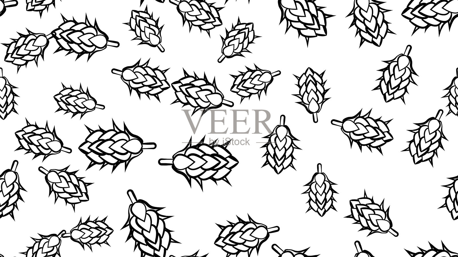 纹理无缝图案多色插画图片素材