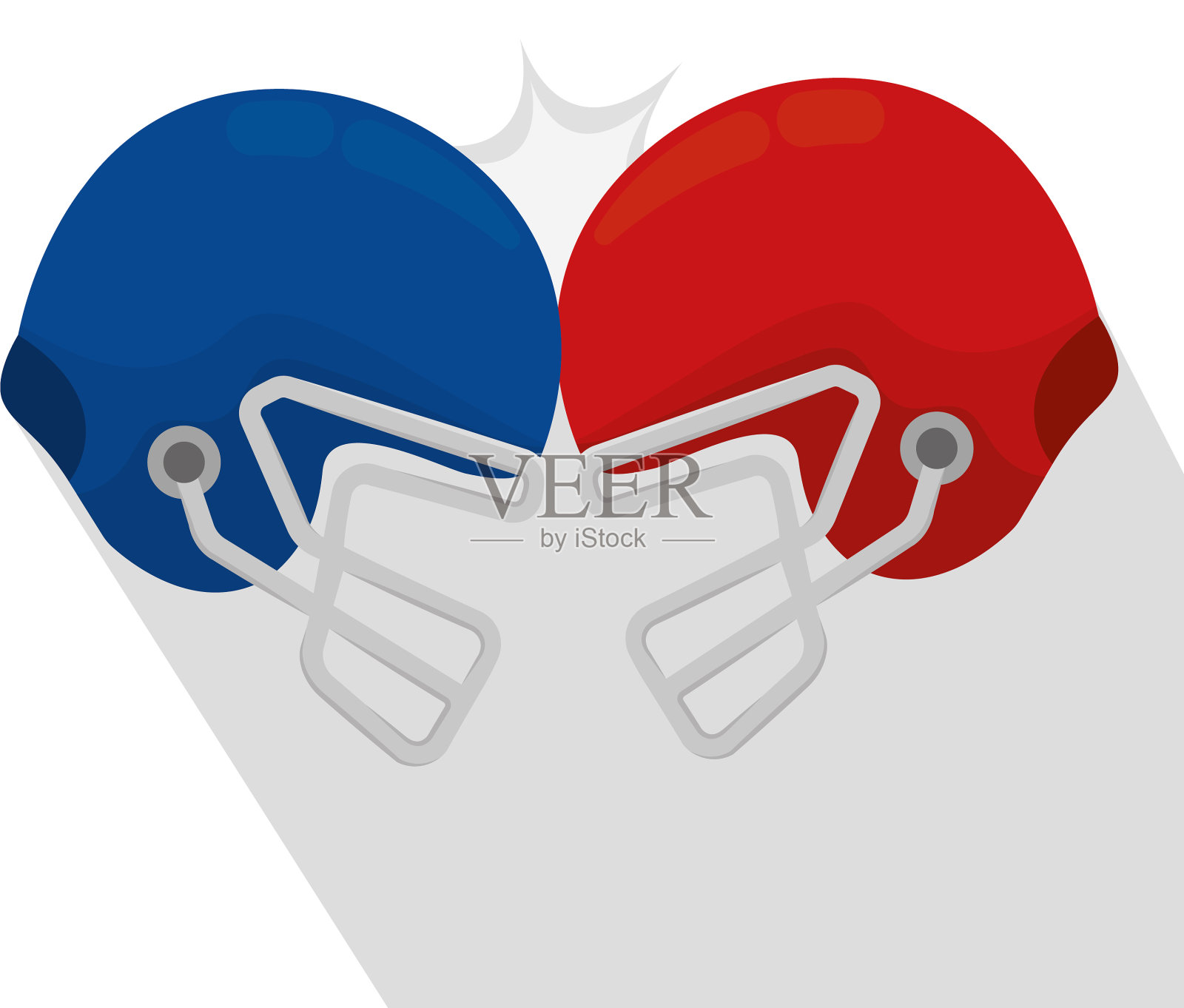 孤立的美式橄榄球头盔插画图片素材