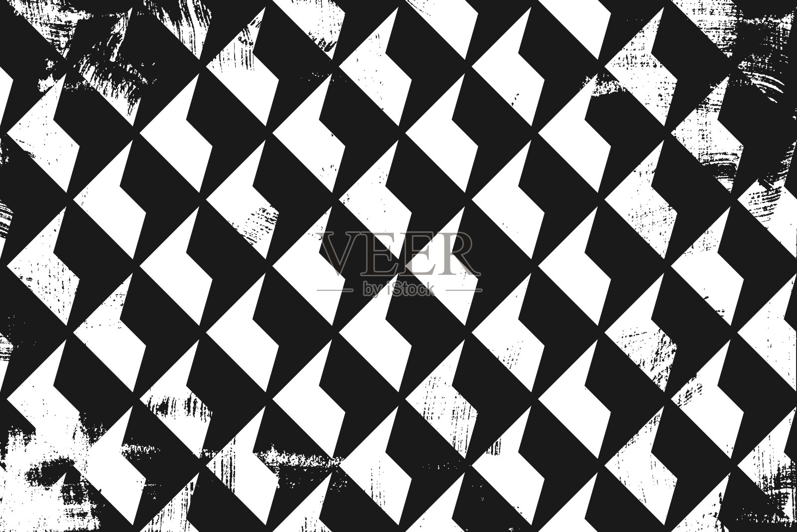 垃圾抽象几何图案插画图片素材