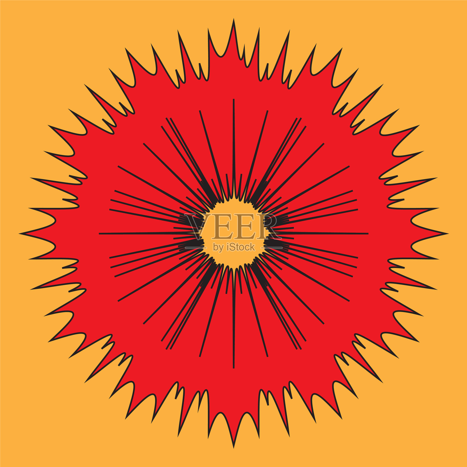 鲜红的漫画飞溅插画图片素材