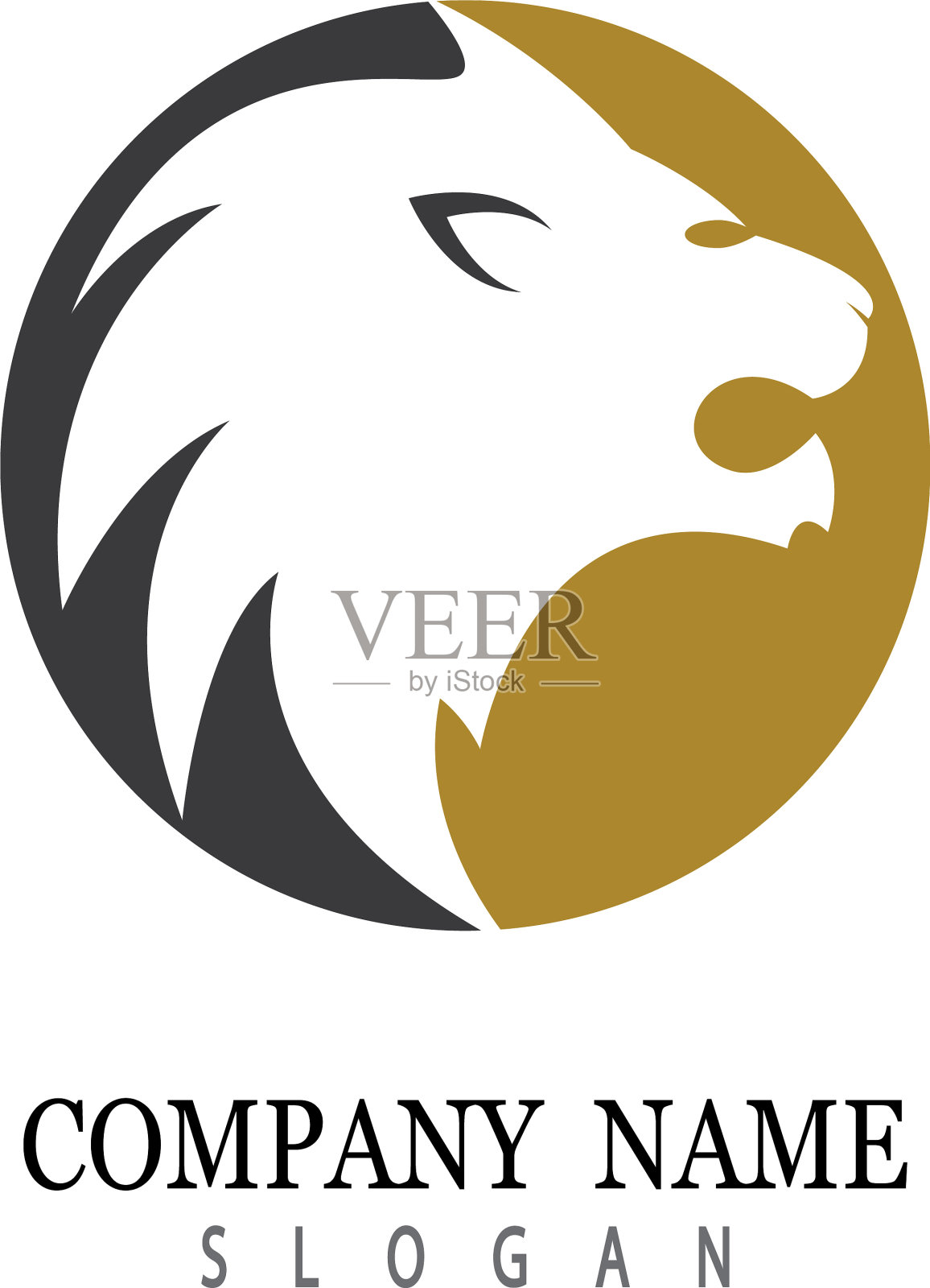 狮子的头图标插画图片素材