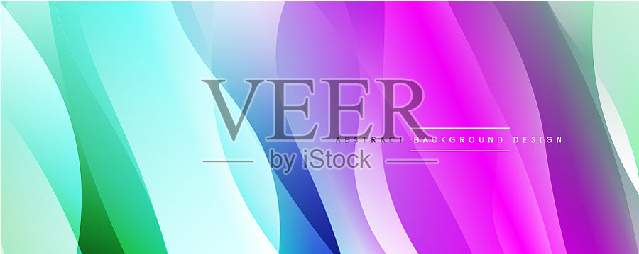 动态时尚的简单流体颜色梯度插画图片素材