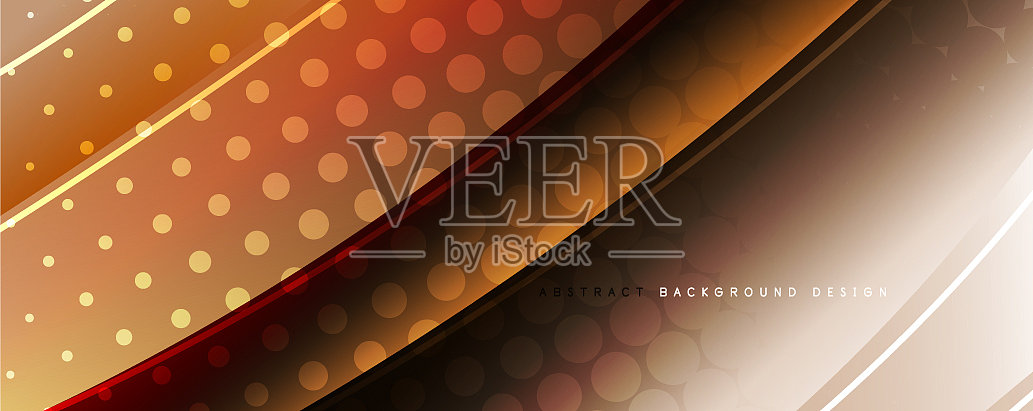 闪光玻璃抽象波浪背景动态插画图片素材