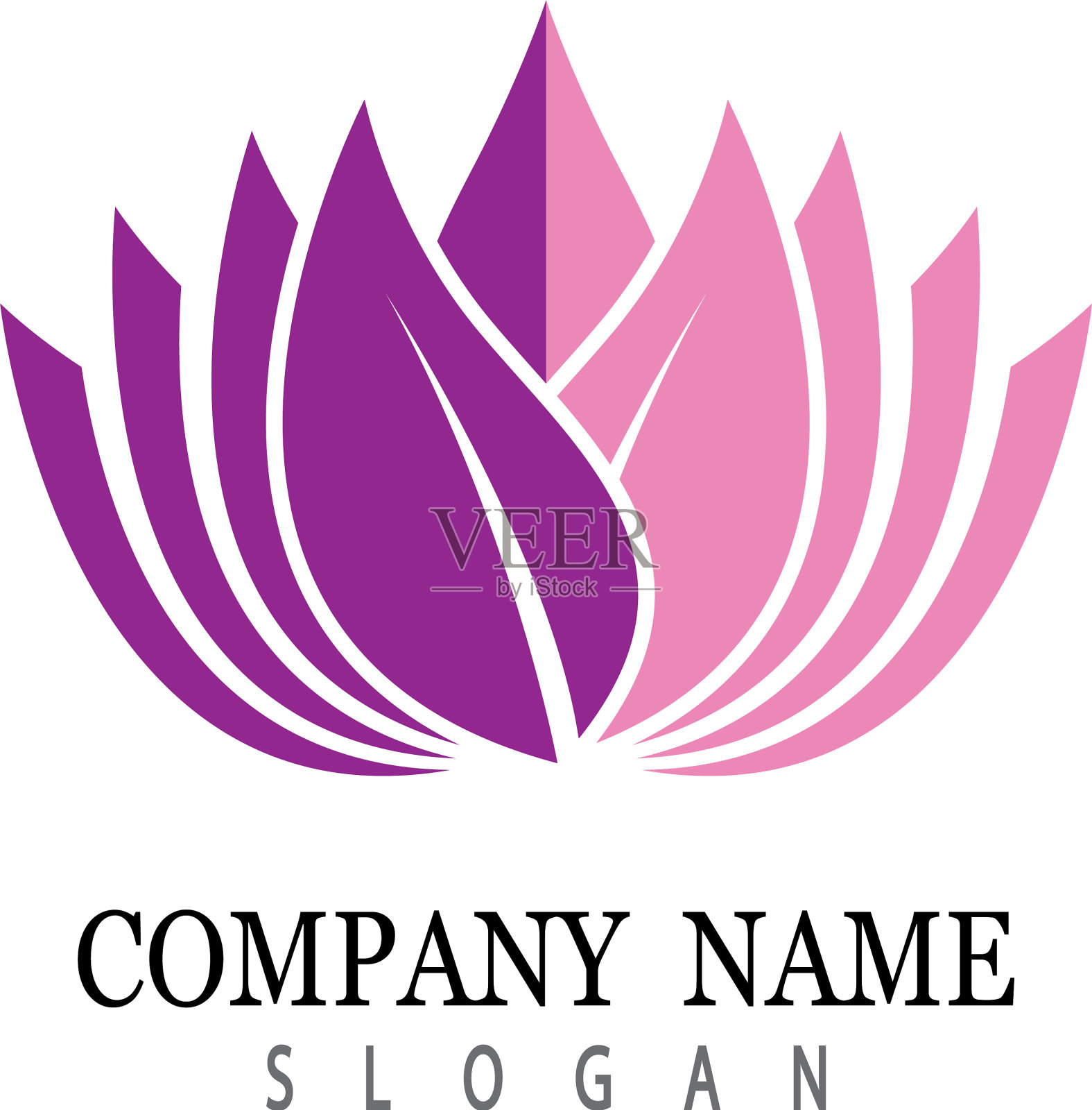 莲花象征图标插画图片素材