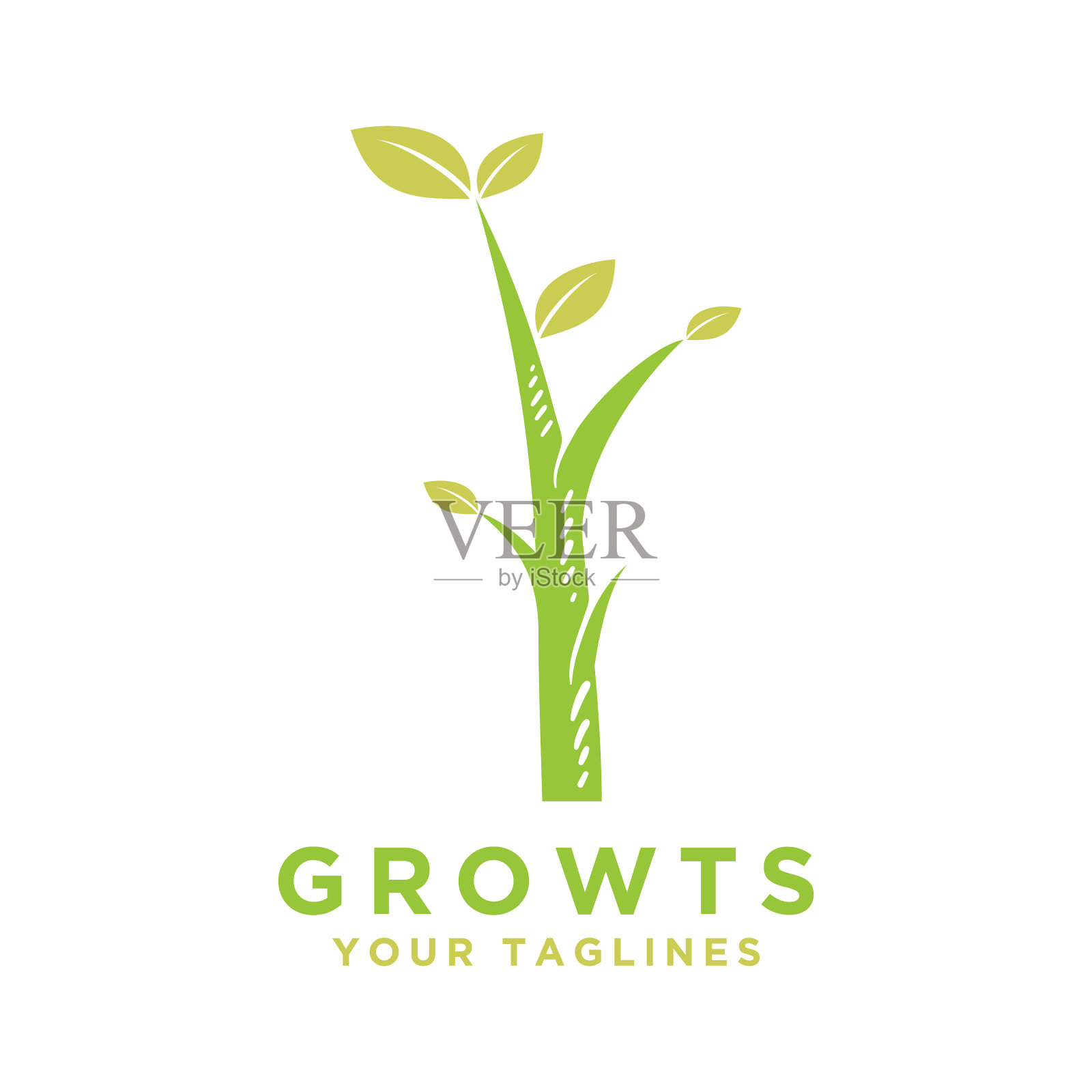 标志植被现代极简主义插画图片素材