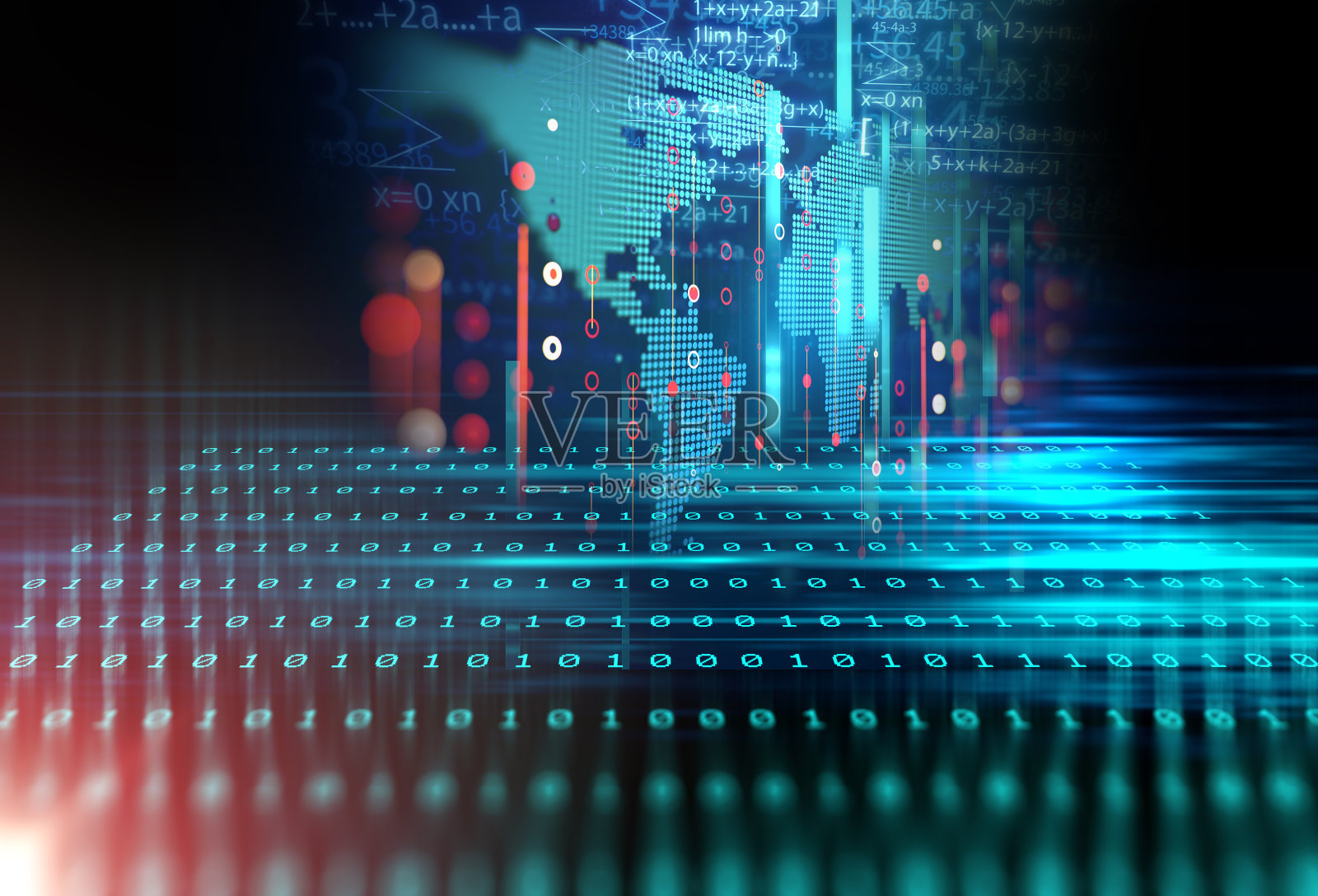 大数据未来可视化抽象插画插画图片素材