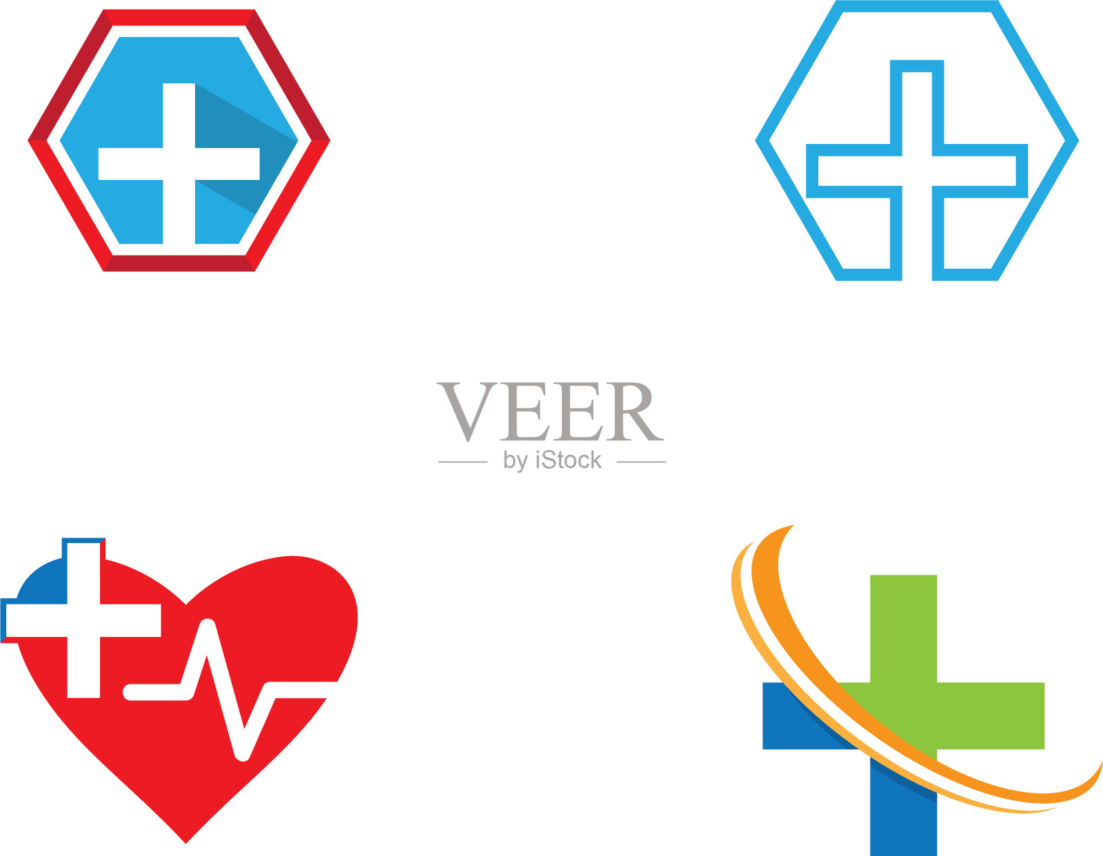 医学交叉的图标图标素材