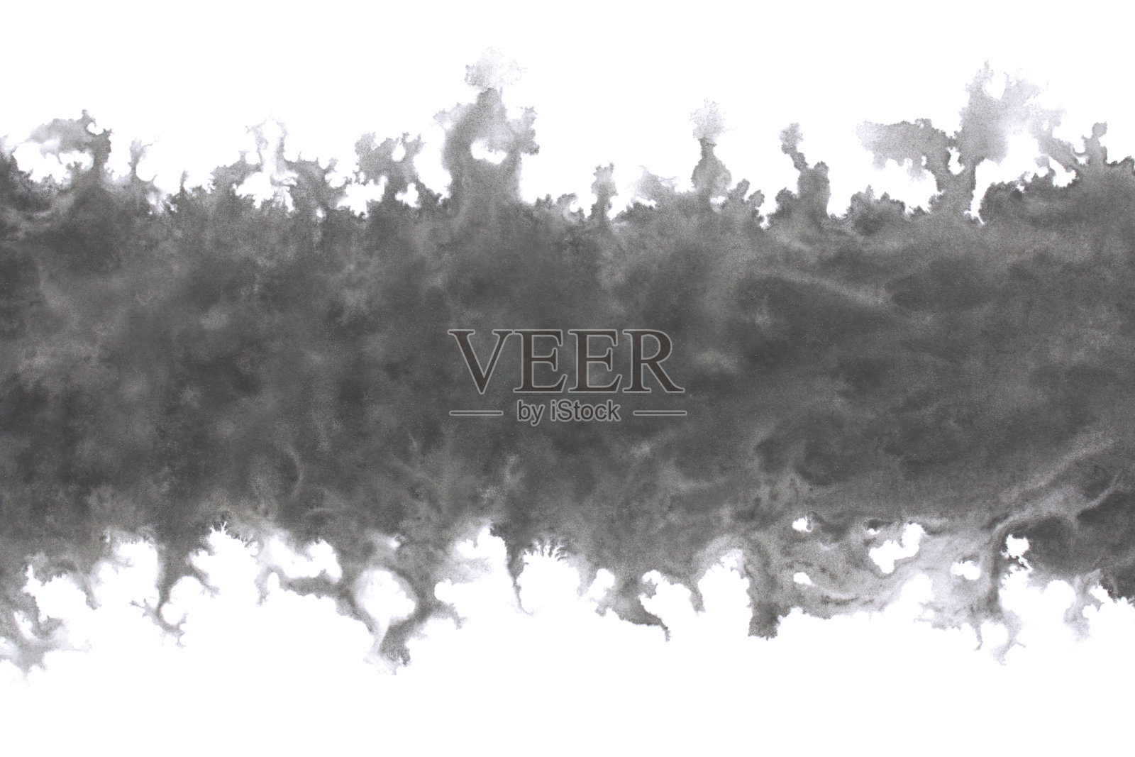 日本天然黑色水墨波浪抽象或粗鄙手绘水彩背景插画图片素材