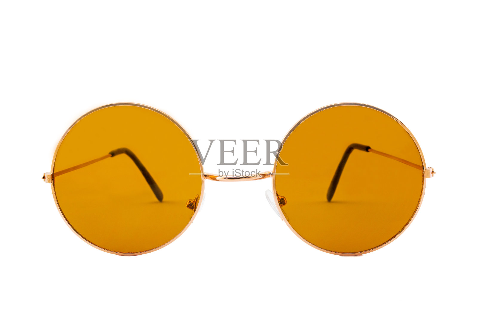 布朗街风格太阳镜孤立在白色照片摄影图片